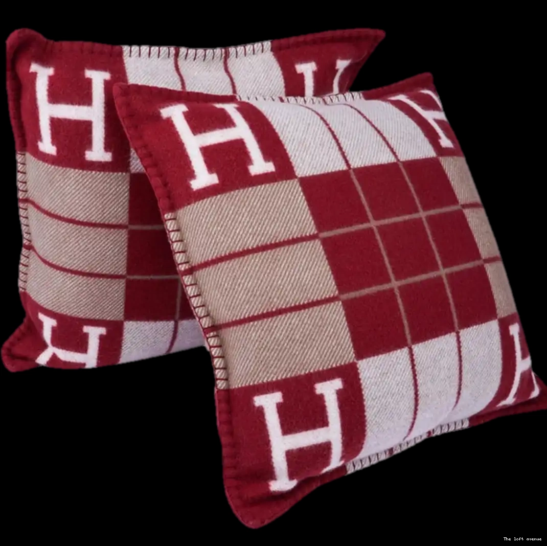 THROW WOOL STRIPE PILLOW HERMES 0505